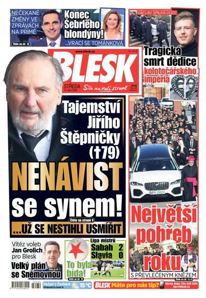 E-magazín Blesk - 14.10.2026 - CZECH NEWS CENTER a. s.
