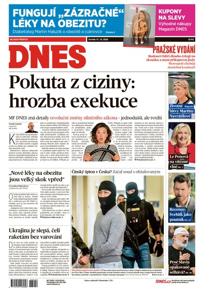 E-magazín MF DNES - 15.10.2026 - MAFRA, a.s.