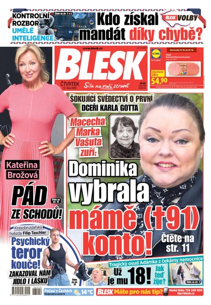 E-magazín Blesk - 15.10.2026 - CZECH NEWS CENTER a. s.