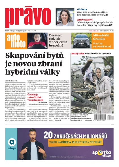 E-magazín Deník Právo - 16.10.2026 - Borgis, a.s.