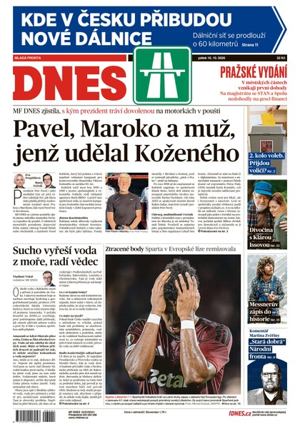 E-magazín MF DNES - 16.10.2026 - MAFRA, a.s.