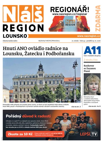 E-magazín Náš Region - Lounsko 43/2026 - A 11 s.r.o.