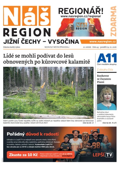 E-magazín Náš Region - Vysočina 43/2026 - A 11 s.r.o.