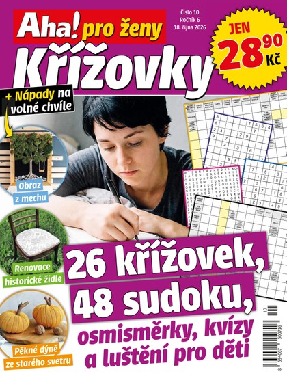 E-magazín AHA! PRO ŽENY KŘÍŽOVKY - 10/2026 - CZECH NEWS CENTER a. s.