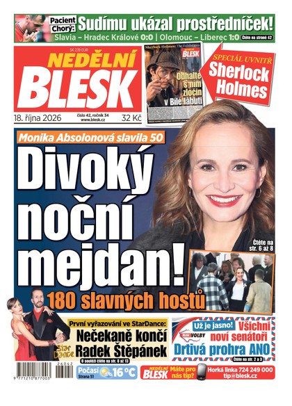 E-magazín NEDĚLNÍ BLESK - 18.10.2026 - CZECH NEWS CENTER a. s.