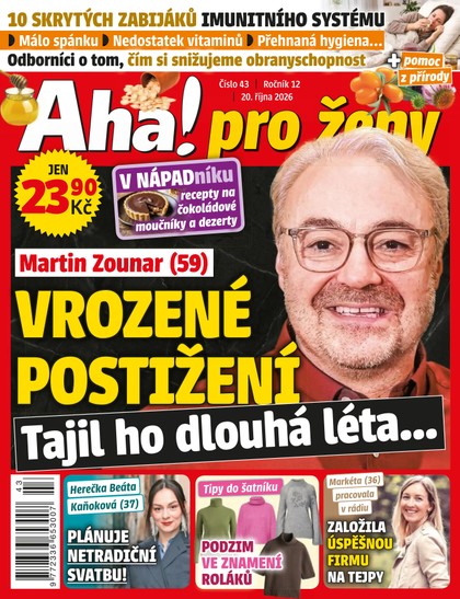 E-magazín AHA! PRO ŽENY - 43/2026 - CZECH NEWS CENTER a. s.