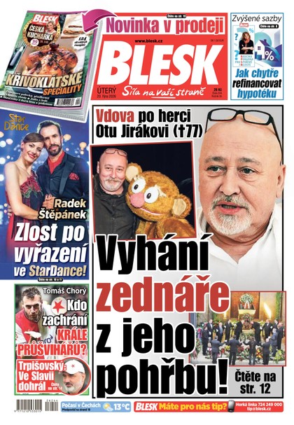 E-magazín Blesk - 20.10.2026 - CZECH NEWS CENTER a. s.