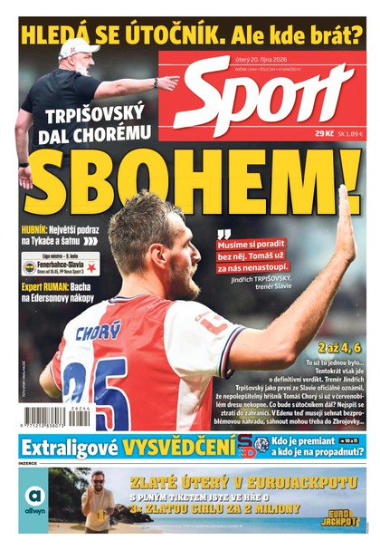 E-magazín Sport - 20.10.2026 - CZECH NEWS CENTER a. s.