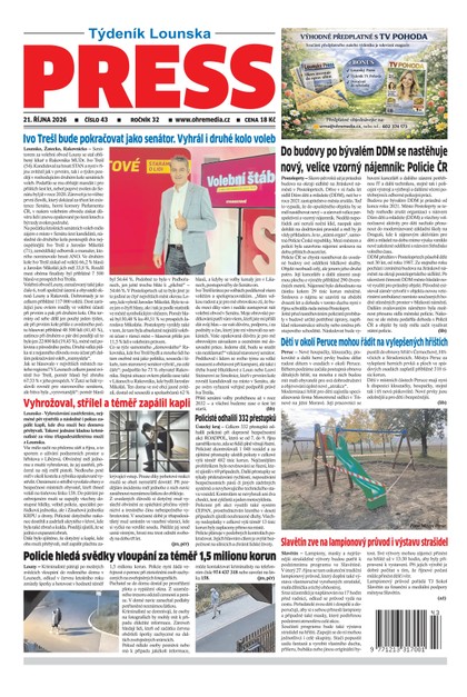 E-magazín Lounský Press č. 43/2026 - Ohře Media
