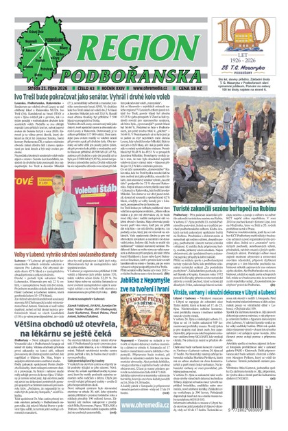 E-magazín Region Podbořanska č. 43/2026 - Ohře Media