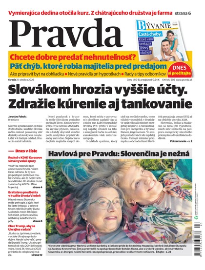 E-magazín Denník Pravda 21.10.2026 - OUR MEDIA SR a. s.