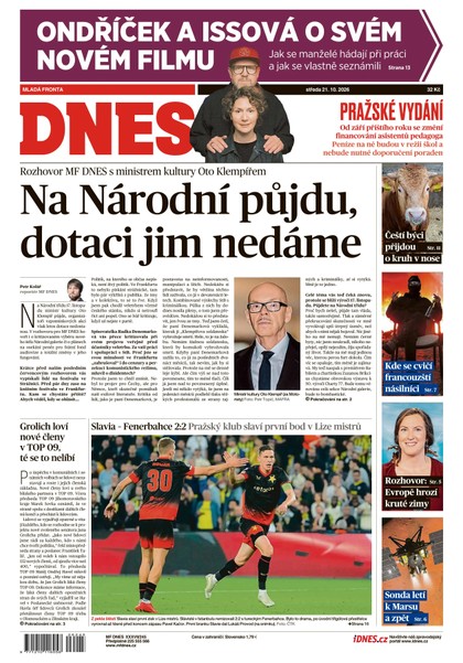 E-magazín MF DNES - 21.10.2026 - MAFRA, a.s.