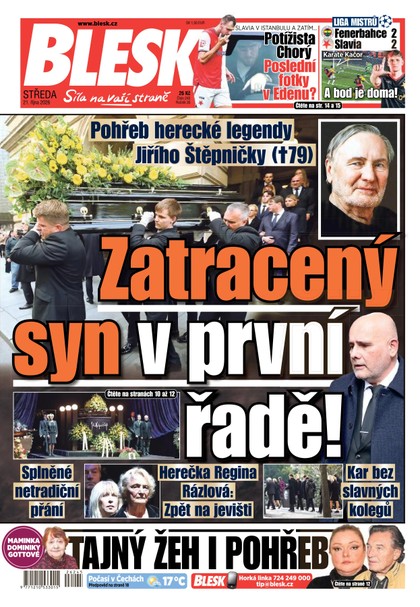 E-magazín Blesk - 21.10.2026 - CZECH NEWS CENTER a. s.