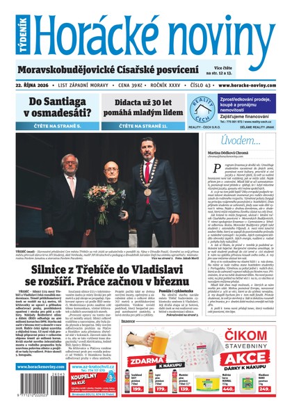 E-magazín Horácké noviny 43/2026 - Horácké noviny