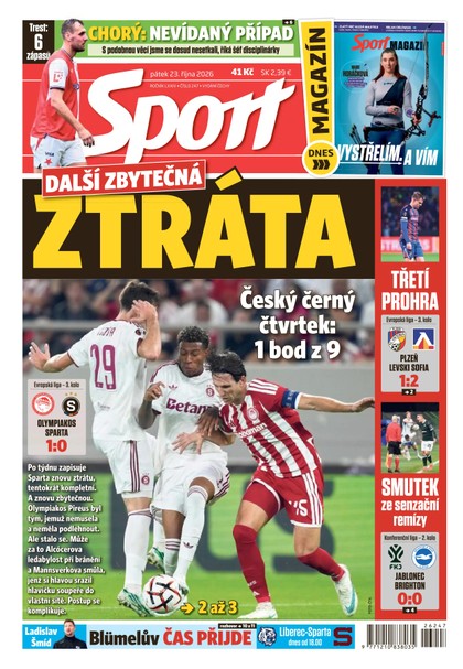 E-magazín Sport - 23.10.2026 - CZECH NEWS CENTER a. s.
