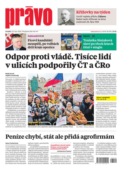 E-magazín Deník Právo - 26.10.2026 - Borgis, a.s.