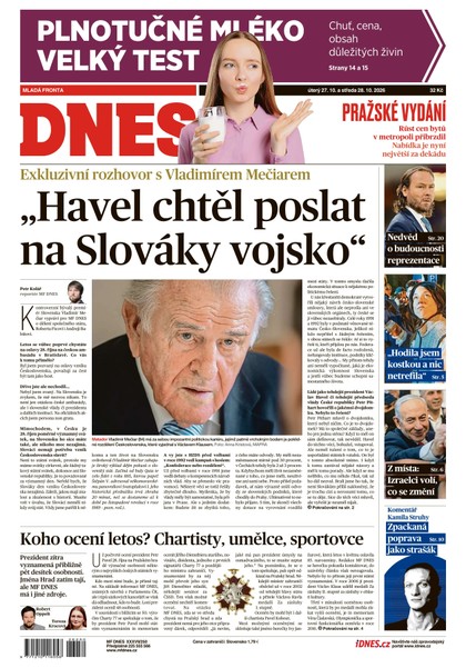 E-magazín MF DNES - 27.10.2026 - MAFRA, a.s.