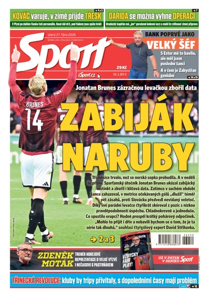 E-magazín Sport - 27.10.2026 - CZECH NEWS CENTER a. s.
