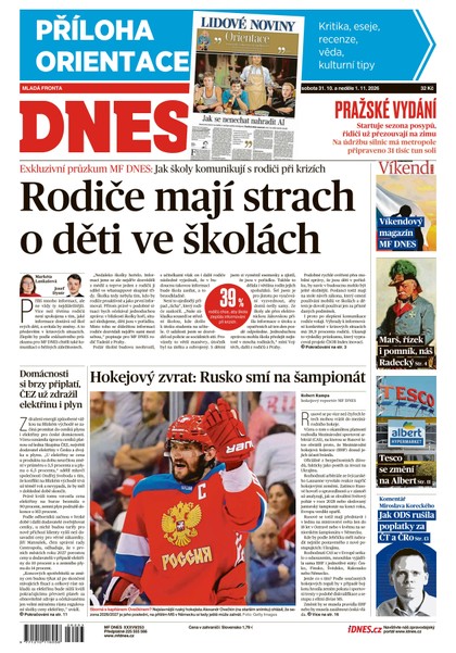 E-magazín MF DNES - 31.10.2026 - MAFRA, a.s.