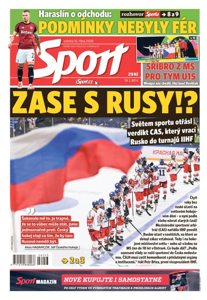 E-magazín Sport - 31.10.2026 - CZECH NEWS CENTER a. s.