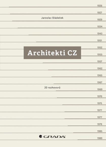 E-kniha Architekti CZ - Jaroslav Sládeček