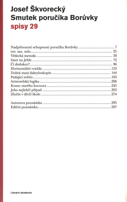 E-kniha Smutek poručíka Borůvky (spisy - svazek 29) - Josef Škvorecký