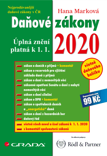 E-kniha Daňové zákony 2020 - Hana Marková