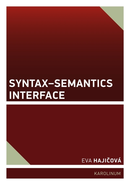 E-kniha Syntax–Semantics Interface - Eva Hajičová