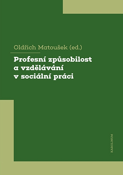 E-kniha Profesní způsobilost a vzdělávání v sociální práci - Oldřich Matoušek