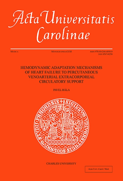 E-kniha Hemodynamic Adaptation Mechanisms of Heart Failure to Percutaneous Venoarterial Extracorporeal Circulatory Support - Pavel Hála