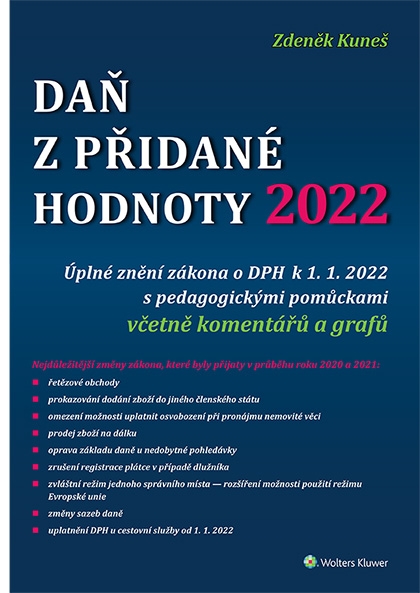 E-kniha Daň z přidané hodnoty 2022 - Zdeněk Kuneš