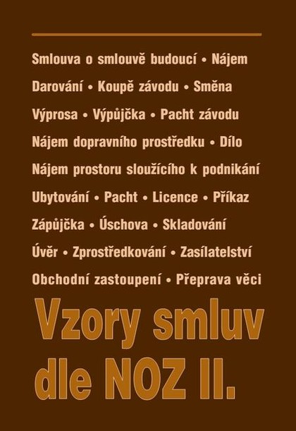 E-kniha Vzory smluv dle NOZ II.  - Autor Neuveden