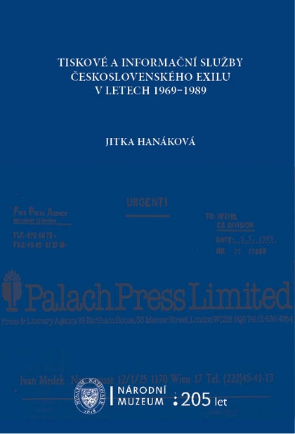 E-kniha Tiskové a informační služby československého exilu v letech 1959-1989 - MUDr. Jitka Hanáková