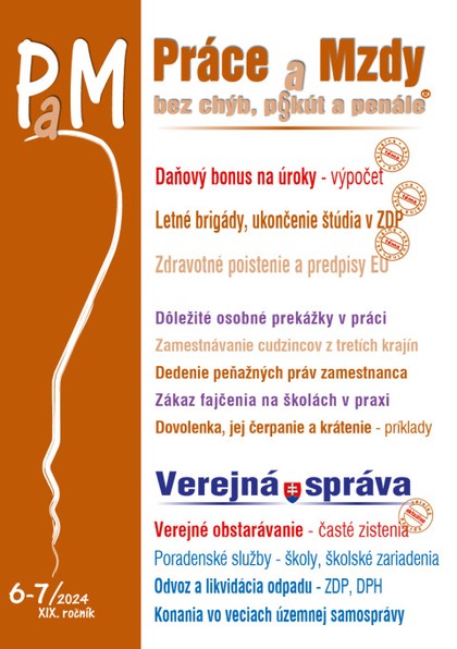 E-kniha Práce a Mzdy bez chýb, pokút a penále č. 6-7 / 2024 - Daňový bonus na úroky - ako vypočítať - Autor Neuveden