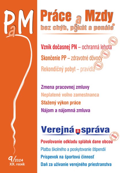 E-kniha Práce a Mzdy bez chýb, pokút a penále č. č. 9 / 2024 - Vznik dočasnej PN v ochrannej lehote - Autor Neuveden