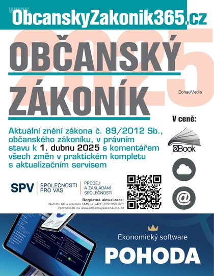 E-kniha Občanský zákoník 2025 s úvodním komentářem změn -  kolektiv