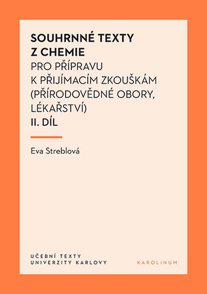 E-kniha Souhrnné texty z chemie pro přípravu k přijímacím zkouškám II. - Eva Streblová