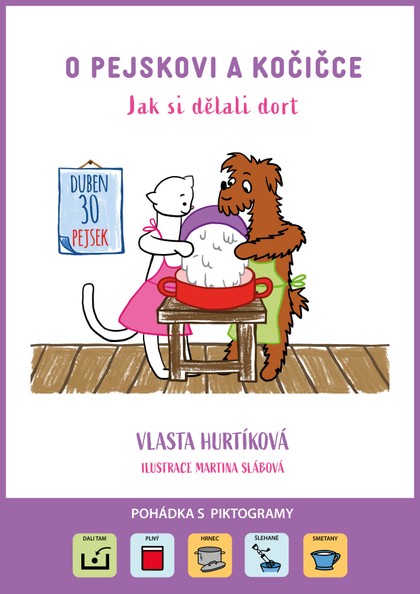 E-kniha O pejskovi a kočičce Jak si dělali dort - Vlasta Hurtíková