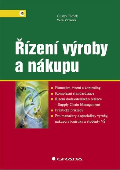 E-kniha Řízení výroby a nákupu - Gustav Tomek, Věra Vávrová
