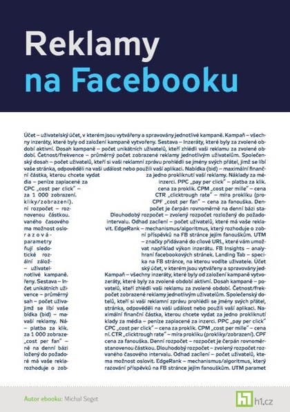 E-kniha Reklamy na Facebooku - Michal Seget