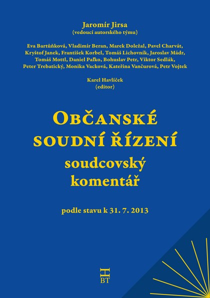 E-kniha Občanské soudní řízení - soudcovský komentář -  a kol., Jaromír Jirsa