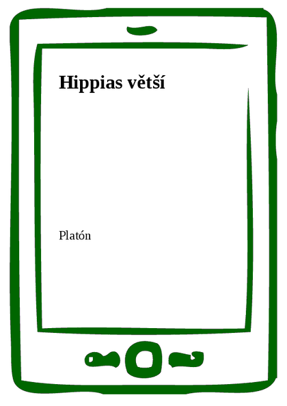 E-kniha Hippias větší - Platón