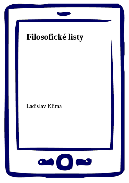 E-kniha Filosofické listy - Ladislav Klíma